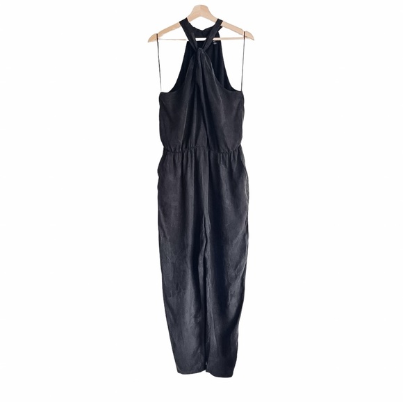Anthropologie Greylin Black Halter Jumpsuit Women’s Medium - Picture 4 of 7